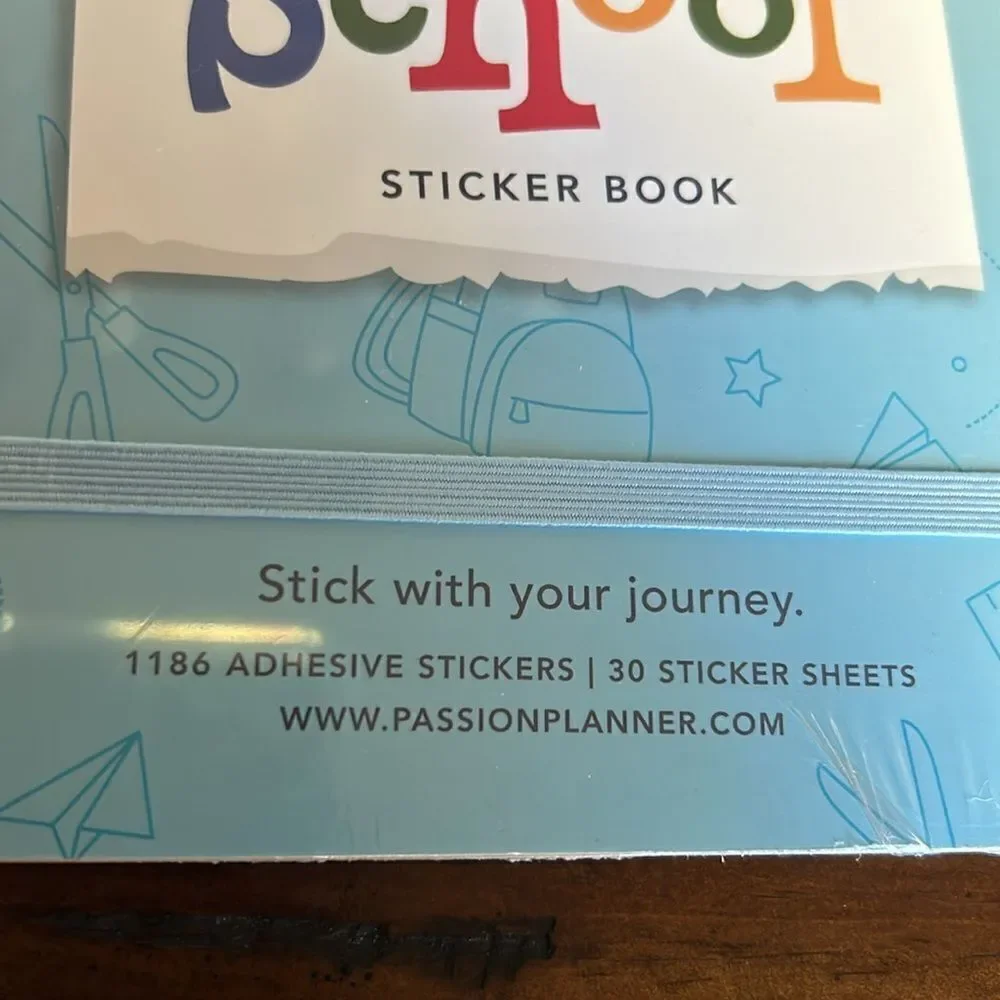 Passion Planner Tools for School Sticker Book nWT